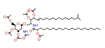 Amphicerebroside C heptaacetate